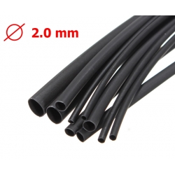 ท่อหด 2 มิล สีดำ heat shrink tube 2mm Black 1 เมตร